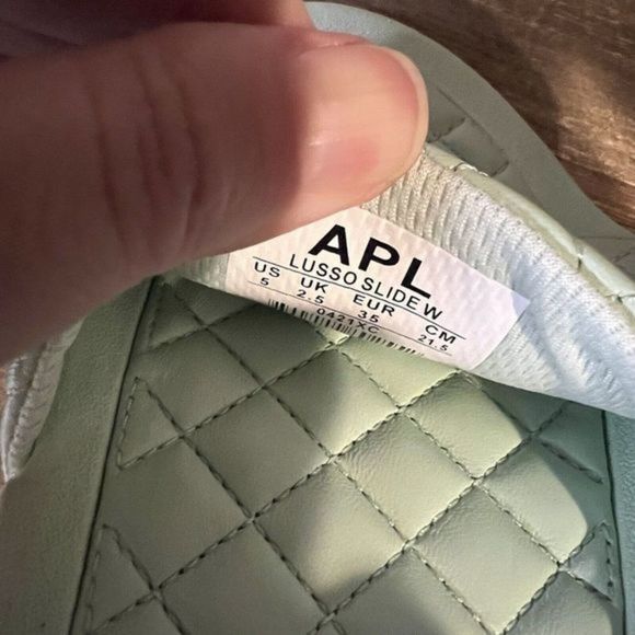 New Womens APL Lusso Light Mint Green Slides Sandals Shoes Size 5‎ M NWOB - Picture 6 of 6